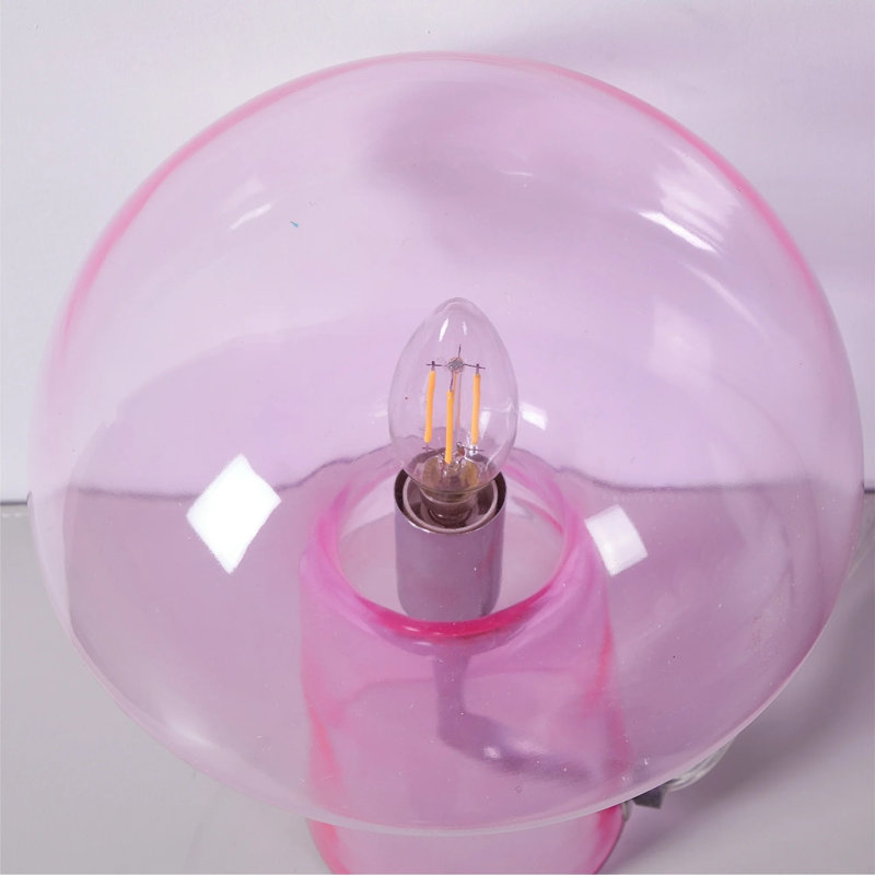  Lampe de table 12 po Modern, Rose, Rose