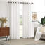 Rideaux semi-transparents texturés en lin mélangé froissé de style campagne neutre pour salon / chambre à coucher Darpes-1110449500-1110449501