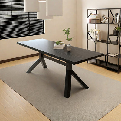 Milojko Ash Solid Wood Dining Table