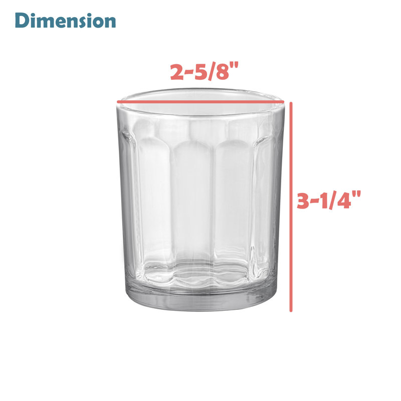 Glass Tabletop Votive Holder, 3.25" H x 2.625" W x 2.625" D
