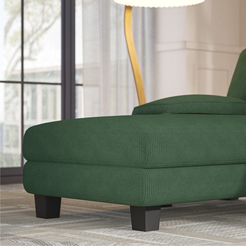 Canapé modulaire rembourré 2 pièces Struckle, Vert