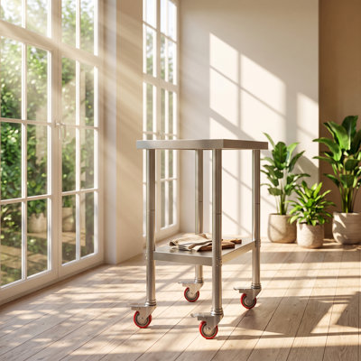 Stainless Steel Top End Table