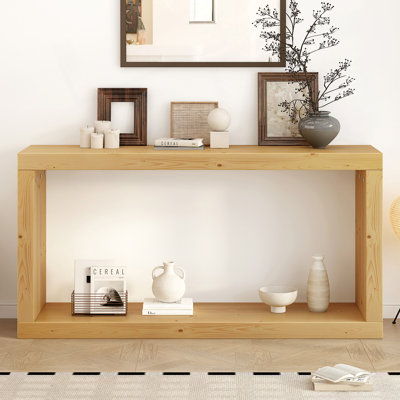 Modern Minimalist Entrance Table, Square Shaped Fashion Design, Easy To Assemble, Suitable For Entrance, Corridor, Living Room, Foyer