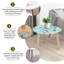 Ensemble de 2 tables gigognes Triangle Nesting
