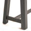 Banc d'extérieur en acacia - sablé et finition noire, ensemble 2 pièces-430472600
