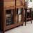 Chinese style bookcase with glass doors