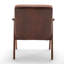 Chaise d'appoint avec revêtement et structure en bois massif, mobilier de salon Mid-Century moderne classique pour sièges supplémentaires-1893216193