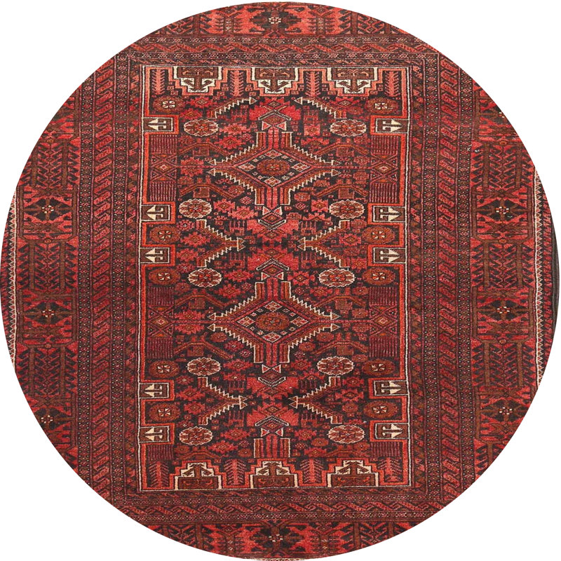 Castoria Oriental Indoor Rug, Round 7'