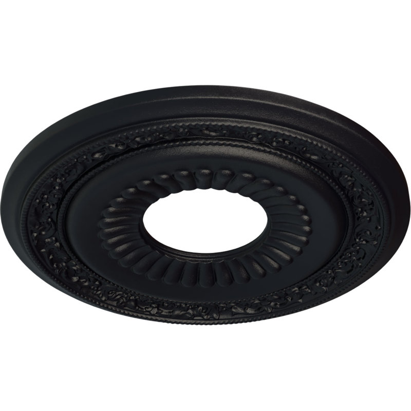 Médaillon de plafond 20 x 20 5/8 po x 6 1/4 po x P 1 3/8 po Lauren (convient aux auvents jusqu'à 6 1/4 po), Gris acier