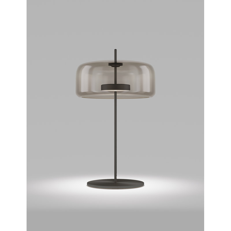 Jube Table Lamp G Smoky Transparent Matt Gold 2 L2415 Ul, 26" H x 15" W x 15" D, Matte Black, Smoky Transparent