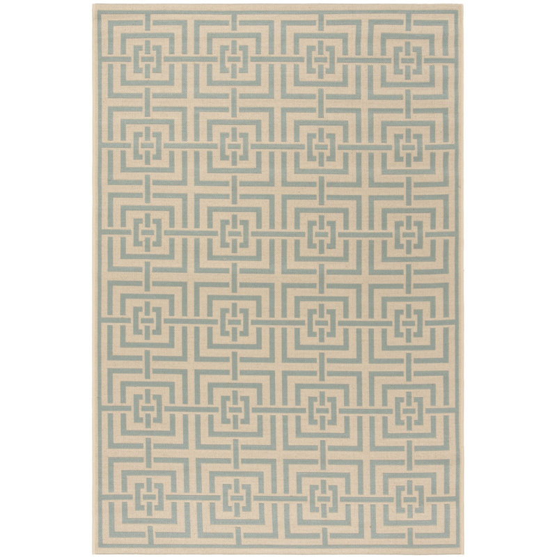 Tapis intérieur / extérieur Gowanus Linden 100, Rectangle 4 pi x 6 pi