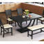 Ensemble de table de salle à manger en bois 6 pièces, ensemble de table de cuisine avec un banc et 4 chaises-670932869-670932873-670932870