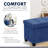 Collapsible Rectangle Small Storage Ottoman with Legs - 12" x 16" x 12"-602755596