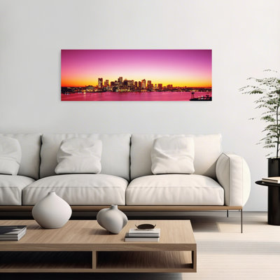 Sunset, Boston, Massachusetts, Usa Abstract Contemporary Architecture City Wall Art