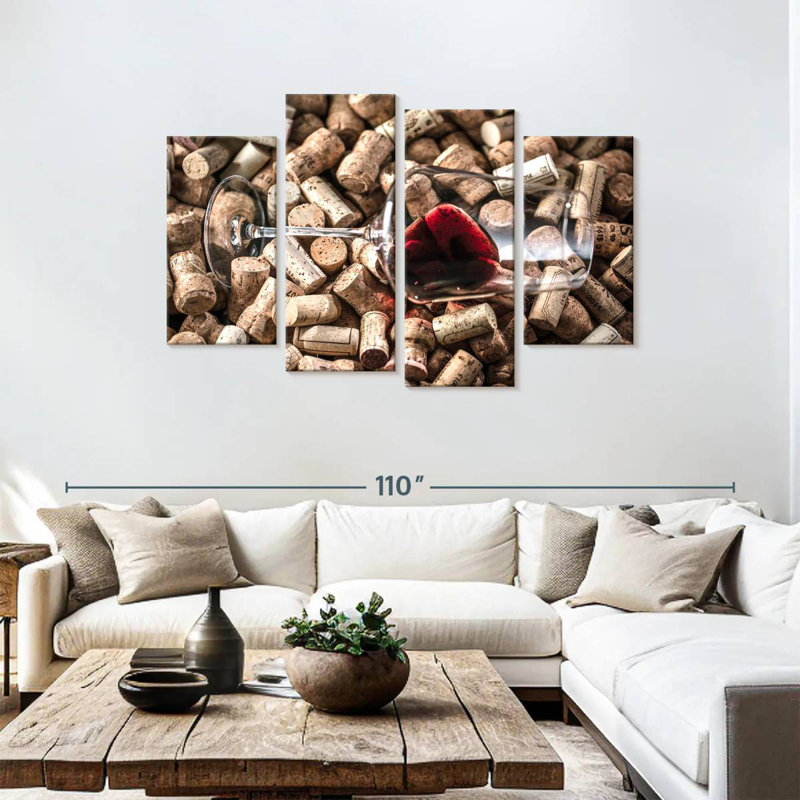 Yarlin Red Wine Corks, 48" H x 75" W