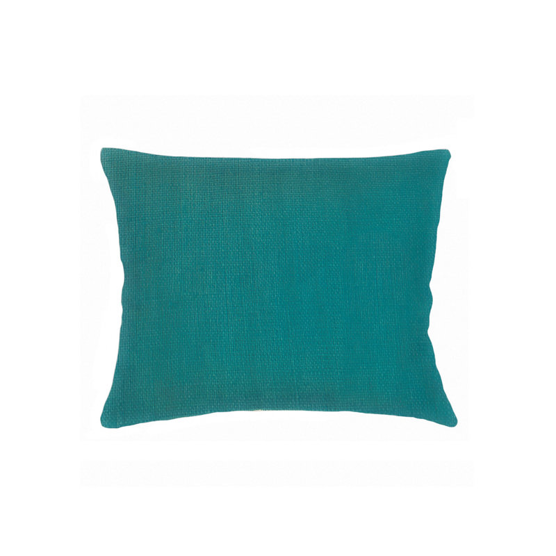 Sandy Beige So Soft Linen Pillow 14x40 with Down Alternative Insert, Tropical Teal