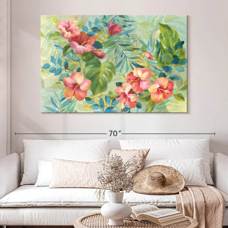 Jardin d'hibiscus Harnek, H 34 po x l 51 po