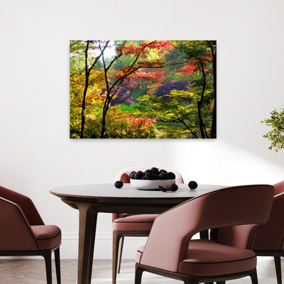 Trees In A Garden Butchart Gardens Victoria Vancouver Island British Columbia Canada Abstract Contemporary Landscape Nature Art