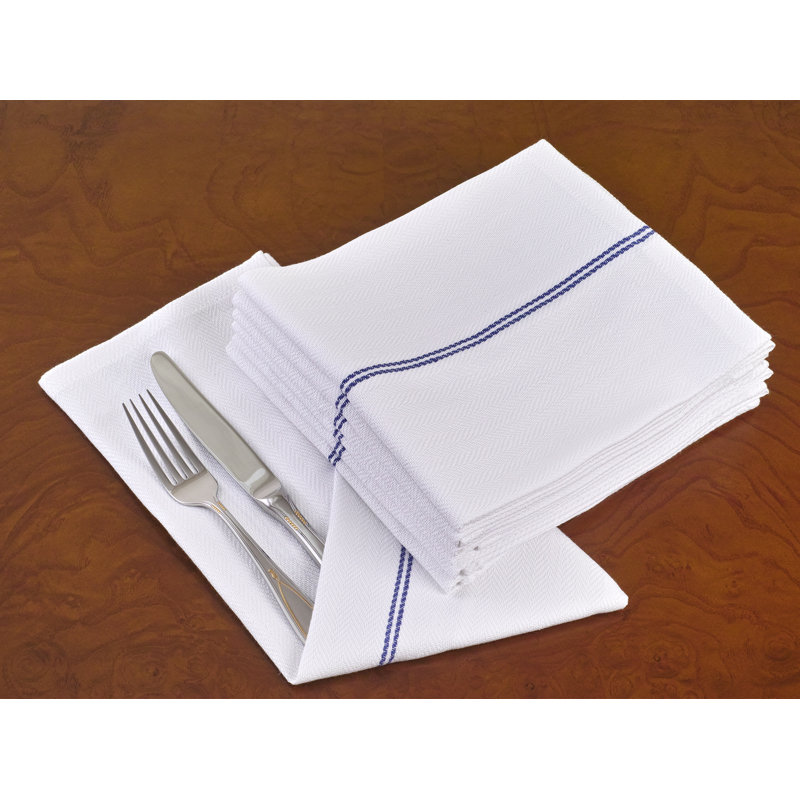 Cotton Striped Square Napkin