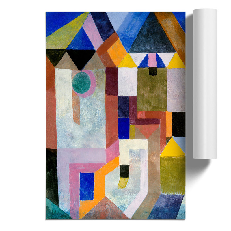 Colorful Architecture by Paul Klee - Frameless Print, 42cm H x 30cm W x 0.1cm D