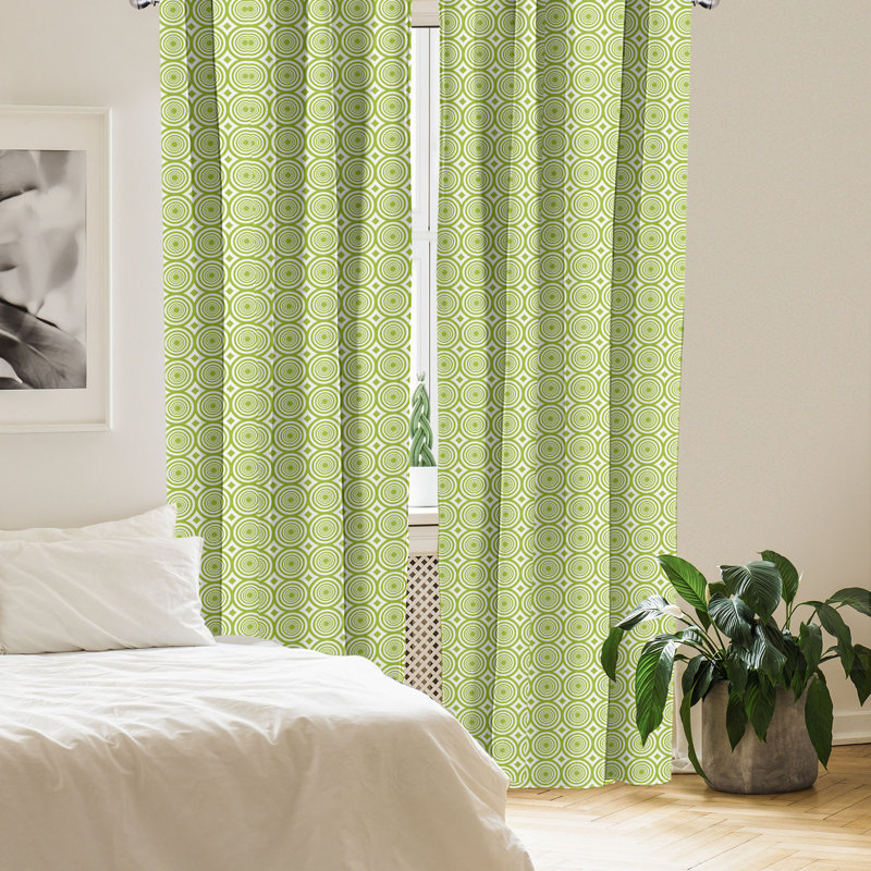 Rideaux 4 panneaux East Urban Home, L 56 po x L 63 po