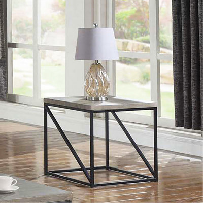 Table carrée grise_Table basse