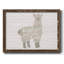 Floral lama encadré sur toile-796775442-796775449