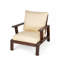 Chaises d'appoint durables en bois d'acacia avec un style moderne pour les espaces extérieurs