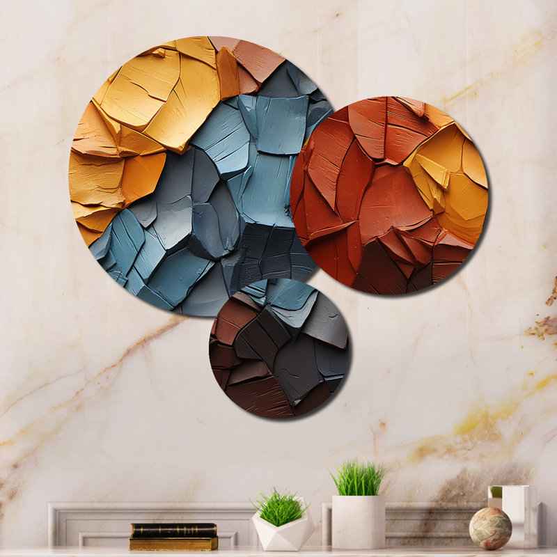 Abstract Wall Decor on Metal