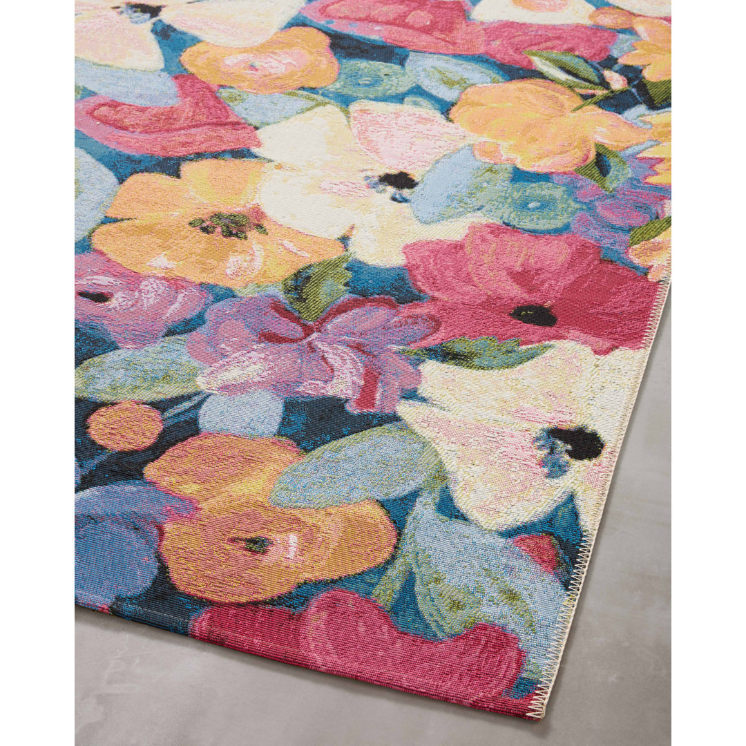 Dreighton Floral Indoor / Outdoor Rug Winston Porter Rug