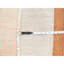 Tapis oriental rond 6 pi x 6 pi couleur pêche, ton sur ton, laine et soie, noué à la main, rond