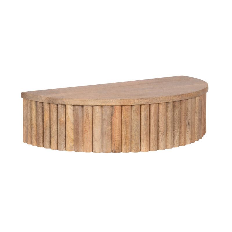 Wooden Floating Side Table with Drawer