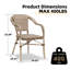 Fauteuil de salle à manger empilable avec coussin Fallis-1489721710-1489721711
