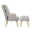 Fauteuil d'appoint avec repose-pieds Deeda-441211543