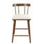 Ensemble de 2 tabourets de comptoir rembourrés en bois Olivia-235190486