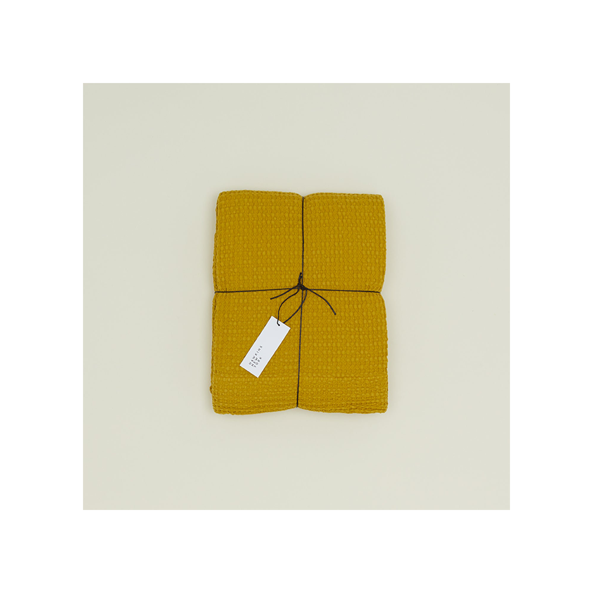 Simple Cotton Shower Curtain, Mustard