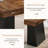 55" Modern Executive Desk, Wooden Office Computer Desk Conference Table with Double Pedestal for Home Office-1051714205