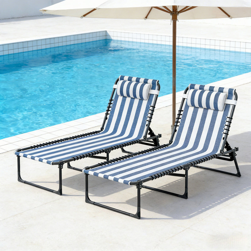 2 chaises d'extérieur, 2 chaises pliantes