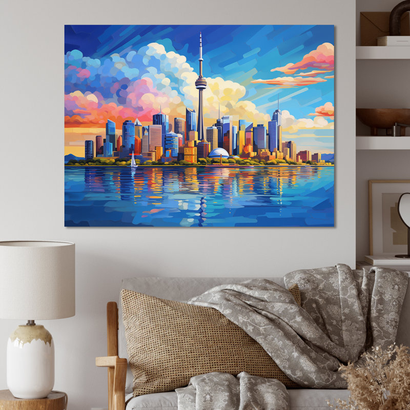 Popart Australian City - Sydney Canvas Prints, H 16 po x l 32 po x P 1 po, Toile tendue