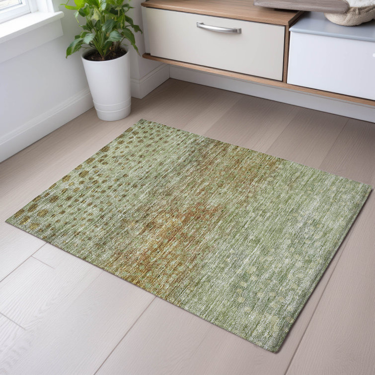 Premium Machine Washable Christina AMF1074 Circles Rug
