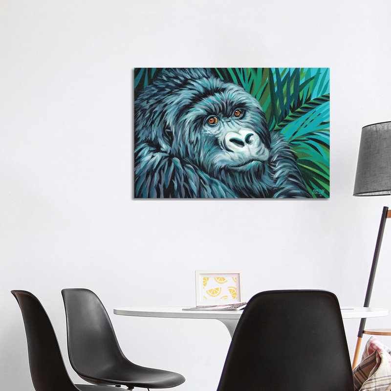 Jungle Monkey II by Carolee Vitaletti - Wrapped Canvas Painting, 101.6 cm H x 66.04 cm W x 3.175 cm D