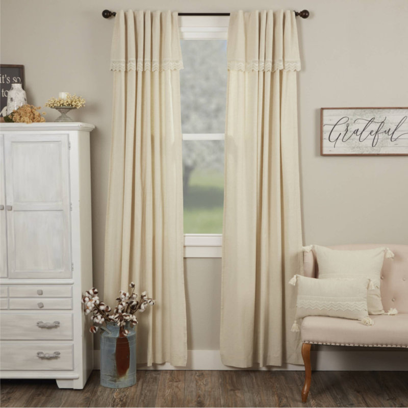 Wheless Cotton Blend Room Darkening Curtain Panel Pair, 50" W x 96" L