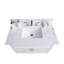 Dessus de meuble-lavabo de 37 pouces - Pierre d'ingénierie blanche avec lavabo sous-comptoir en céramique au look luxueux et installation facile à installer