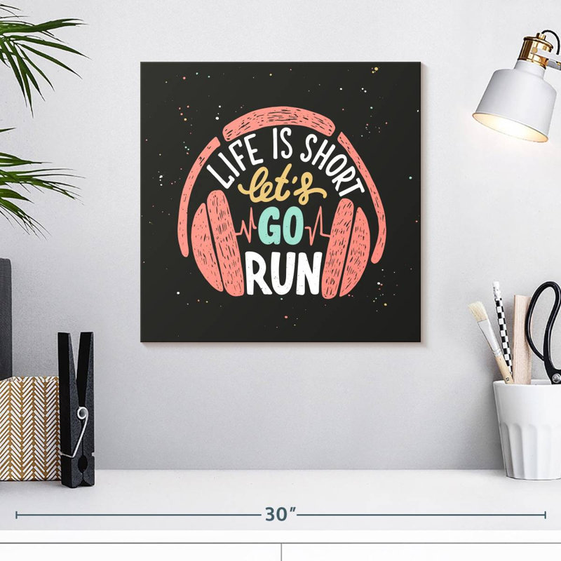 Citation de remise en forme Tergel Let's Go Run, H 16 po x l 16 po