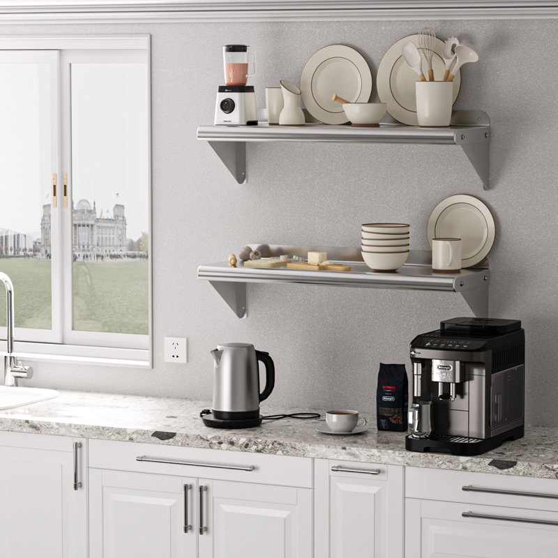 Curzon Stainless Steel, 10" H x 48" W x 12" D