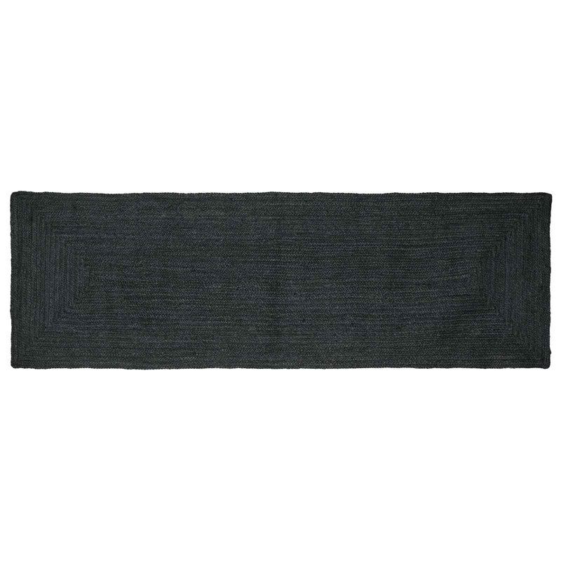Solid Colour Hand Braided Area Rug, Runner 80 x 300 cm