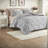 -Piece Twin XL Bedding Sets, Grey Polyester Microfiber, Modern Bedroom