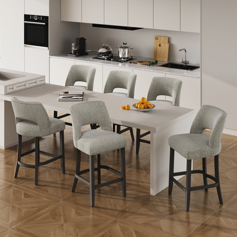 Tabouret de bar Bisto, Gris clair, 6