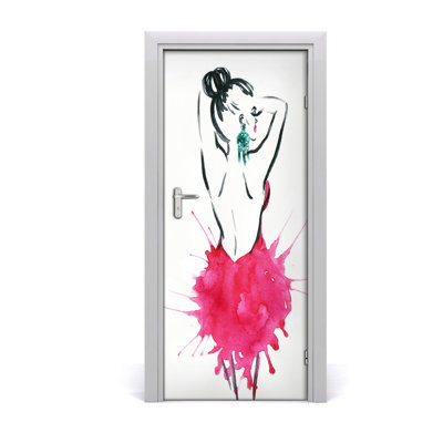 Fashion Illustration Door Decal