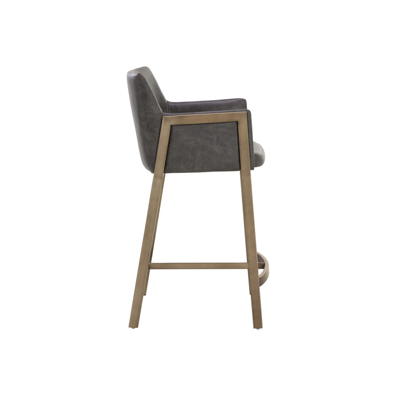 BERNADETTE BARSTOOL - BRAVO ADMIRAL, Counter Stool (26" Seat Height), Kendall Gray